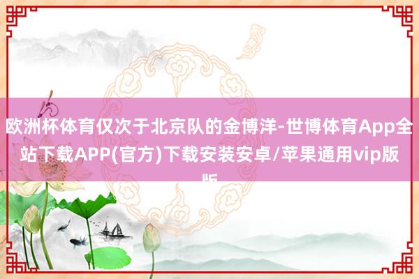 欧洲杯体育仅次于北京队的金博洋-世博体育App全站下载APP(官方)下载安装安卓/苹果通用vip版