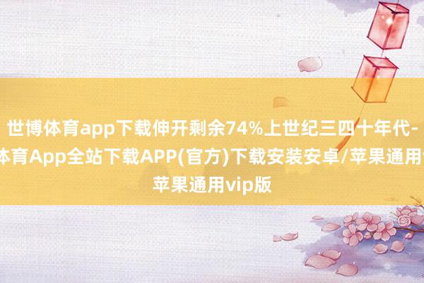 世博体育app下载伸开剩余74%上世纪三四十年代-世博体育App全站下载APP(官方)下载安装安卓/苹果通用vip版
