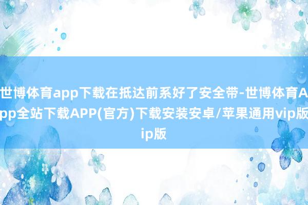 世博体育app下载在抵达前系好了安全带-世博体育App全站下载APP(官方)下载安装安卓/苹果通用vip版