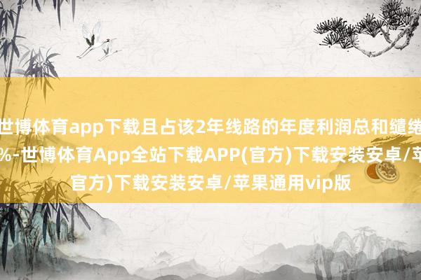 世博体育app下载且占该2年线路的年度利润总和缱绻金额的76.72%-世博体育App全站下载APP(官方)下载安装安卓/苹果通用vip版