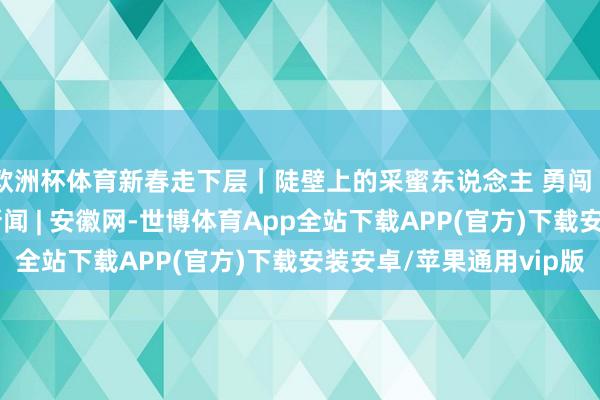欧洲杯体育新春走下层｜陡壁上的采蜜东说念主 勇闯“甜密”致富路_大皖新闻 | 安徽网-世博体育App全站下载APP(官方)下载安装安卓/苹果通用vip版