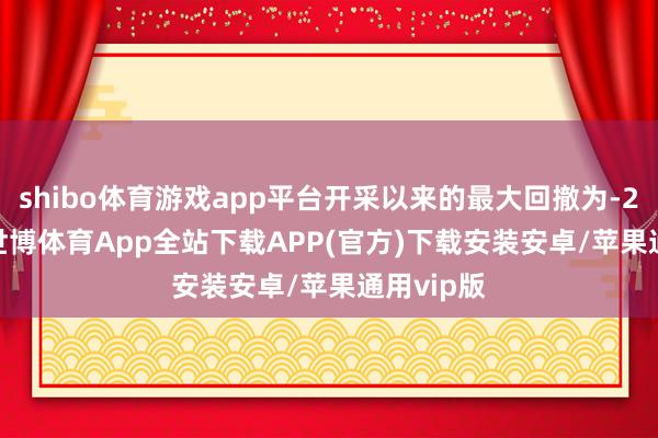 shibo体育游戏app平台开采以来的最大回撤为-20.41%-世博体育App全站下载APP(官方)下载安装安卓/苹果通用vip版