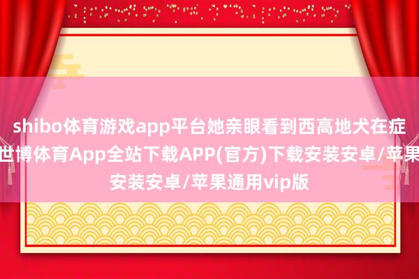 shibo体育游戏app平台她亲眼看到西高地犬在症结走动时-世博体育App全站下载APP(官方)下载安装安卓/苹果通用vip版