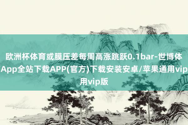 欧洲杯体育或膜压差每周高涨跳跃0.1bar-世博体育App全站下载APP(官方)下载安装安卓/苹果通用vip版