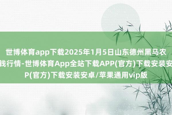 世博体育app下载2025年1月5日山东德州黑马农贸水产批发市集价钱行情-世博体育App全站下载APP(官方)下载安装安卓/苹果通用vip版